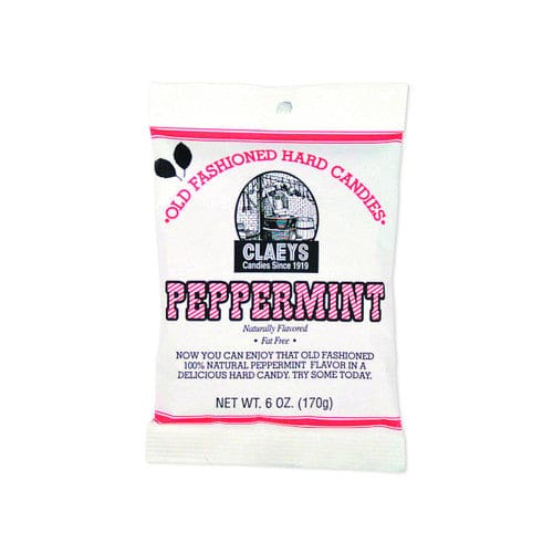 Claey’s Sanded Peppermint Drops 6oz (Case of 24) - Candy/Wrapped Candy - Claey’s
