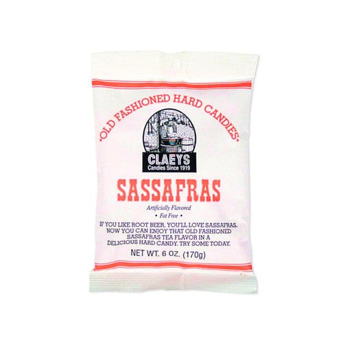 Claey’s Sanded Sassafras Drops 6oz (Case of 24) - Candy/Wrapped Candy - Claey’s