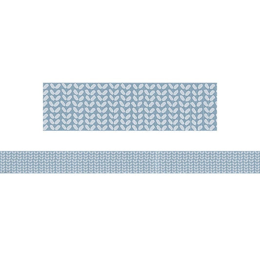 Class Cottage Blue Petals Trim Straight (Pack of 10) - Border/Trimmer - Teacher Created Resources