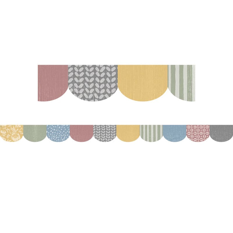 Class Cottage Scalloped Trim Die Cut (Pack of 10) - Border/Trimmer - Teacher Created Resources