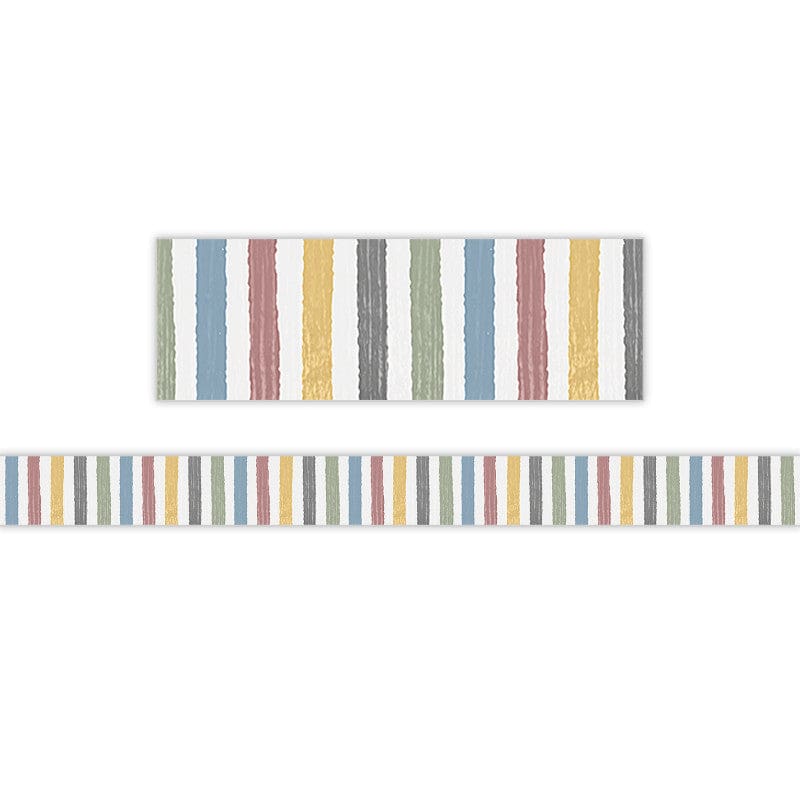 Class Cottage Stripes Border Trim Straight (Pack of 10) - Border/Trimmer - Teacher Created Resources