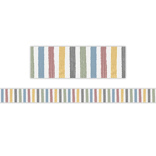 Class Cottage Stripes Border Trim Straight (Pack of 10) - Border/Trimmer - Teacher Created Resources