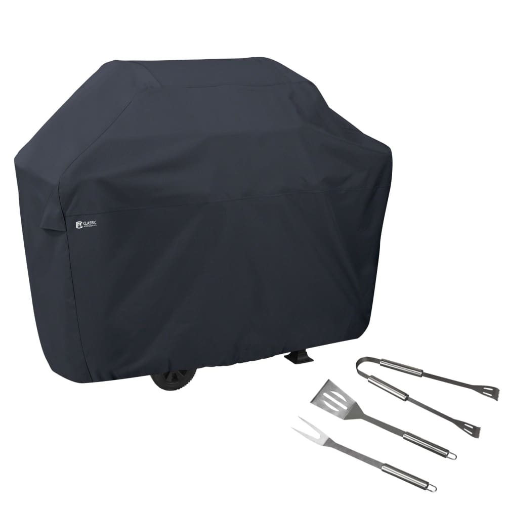 Classic Accessories Water-Resistant 64 BBQ Grill Cover with Grill Tool Set - Classic Accessories