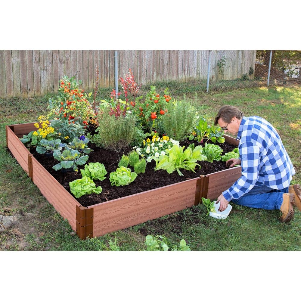 Classic Sienna Raised Garden Bed 8’ x 8’ x 11 - 1 Profile - Flower Beds & Planters - ShelHealth