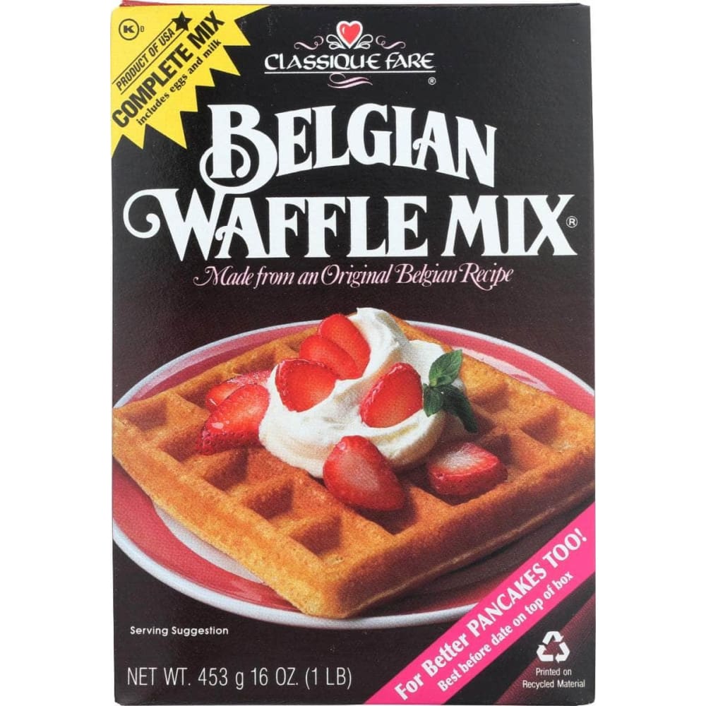 CLASSIQUE FARE CLASSIQUE FARE Belgian Waffle Mix, 16 oz
