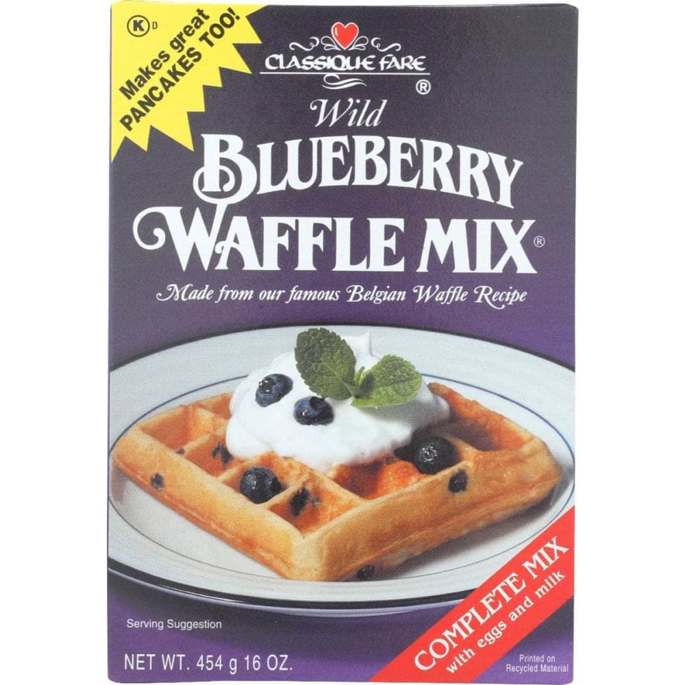 CLASSIQUE FARE CLASSIQUE FARE Wild Blueberry Waffle Mix, 16 oz