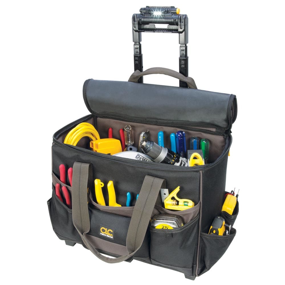 CLC L258 Tech Gear™ Lighted Handle Roller Bag - 17 - Electrical | Tools - CLC Work Gear