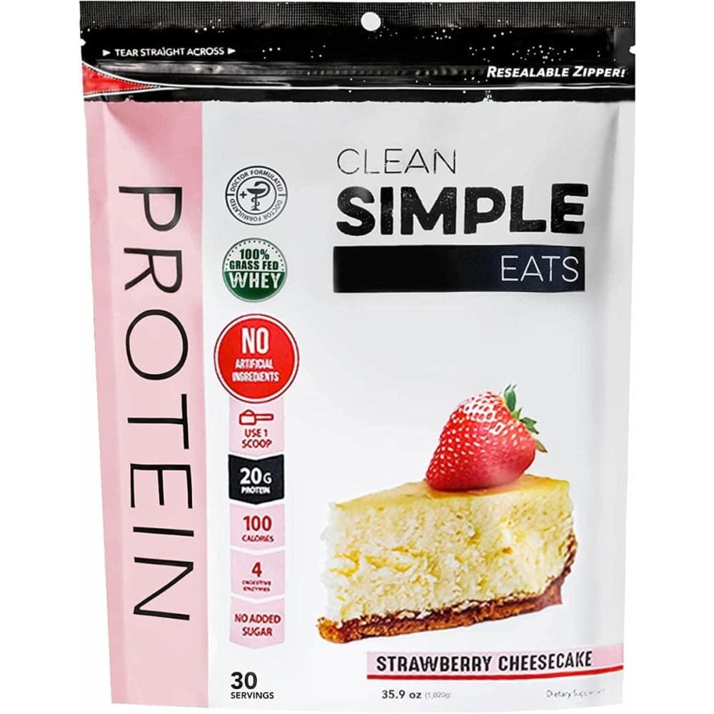 CLEAN SIMPLE EATS Vitamins & Supplements > Protein Supplements & Meal Replacements CLEAN SIMPLE EATS: Protein Pwder Strawberry, 36 oz
