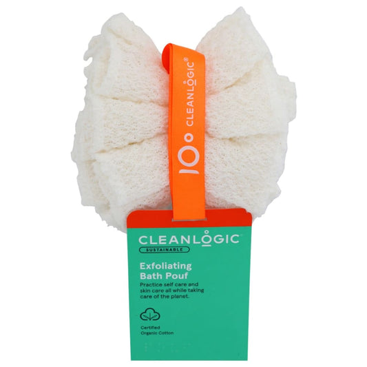 CLEANLOGIC: Pouf Bath Exfoliate 1 EA (Pack of 4) - Beauty & Body Care > Bath Products - CLEANLOGIC