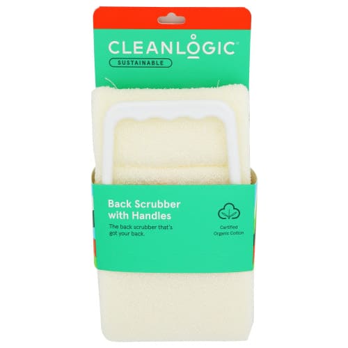 CLEANLOGIC: Scrubber Back With Handle Exfoliating 1 ea (Pack of 2) - Beauty & Body Care > Bath Products - CLEANLOGIC