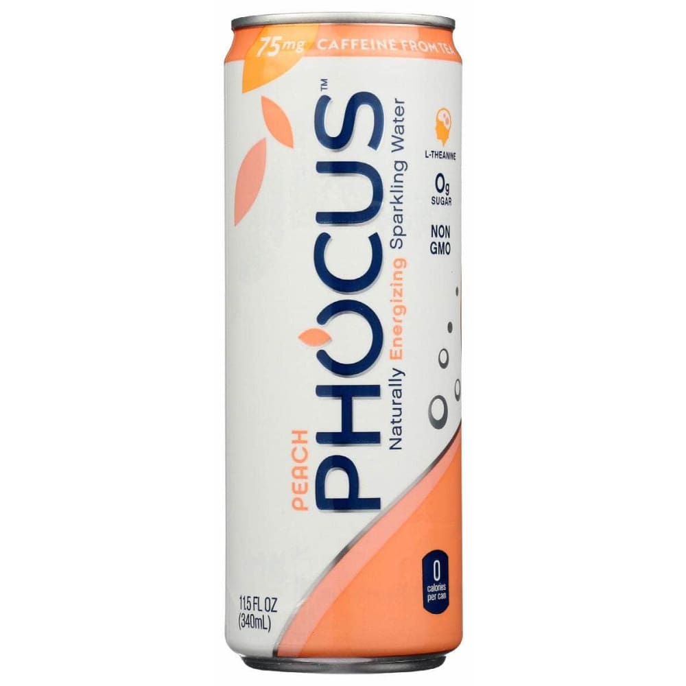 CLEAR CUT PHOCUS Grocery > Beverages > Water > Sparkling Water CLEAR CUT PHOCUS: Peach Sparkling Water, 11.5 fo