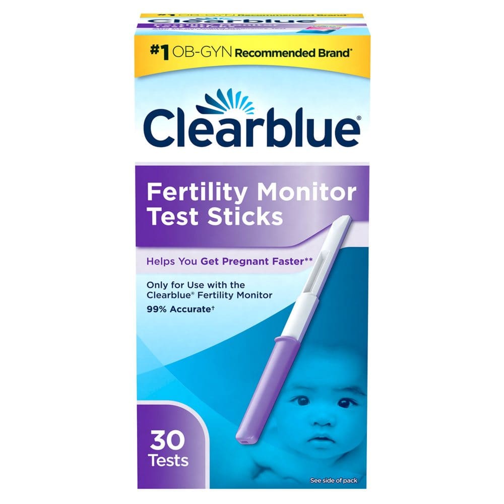 Clearblue Fertility Monitor Test Sticks 30 Fertility Tests Monitor Not Included - Family Planning and Sexual Health - Clearblue