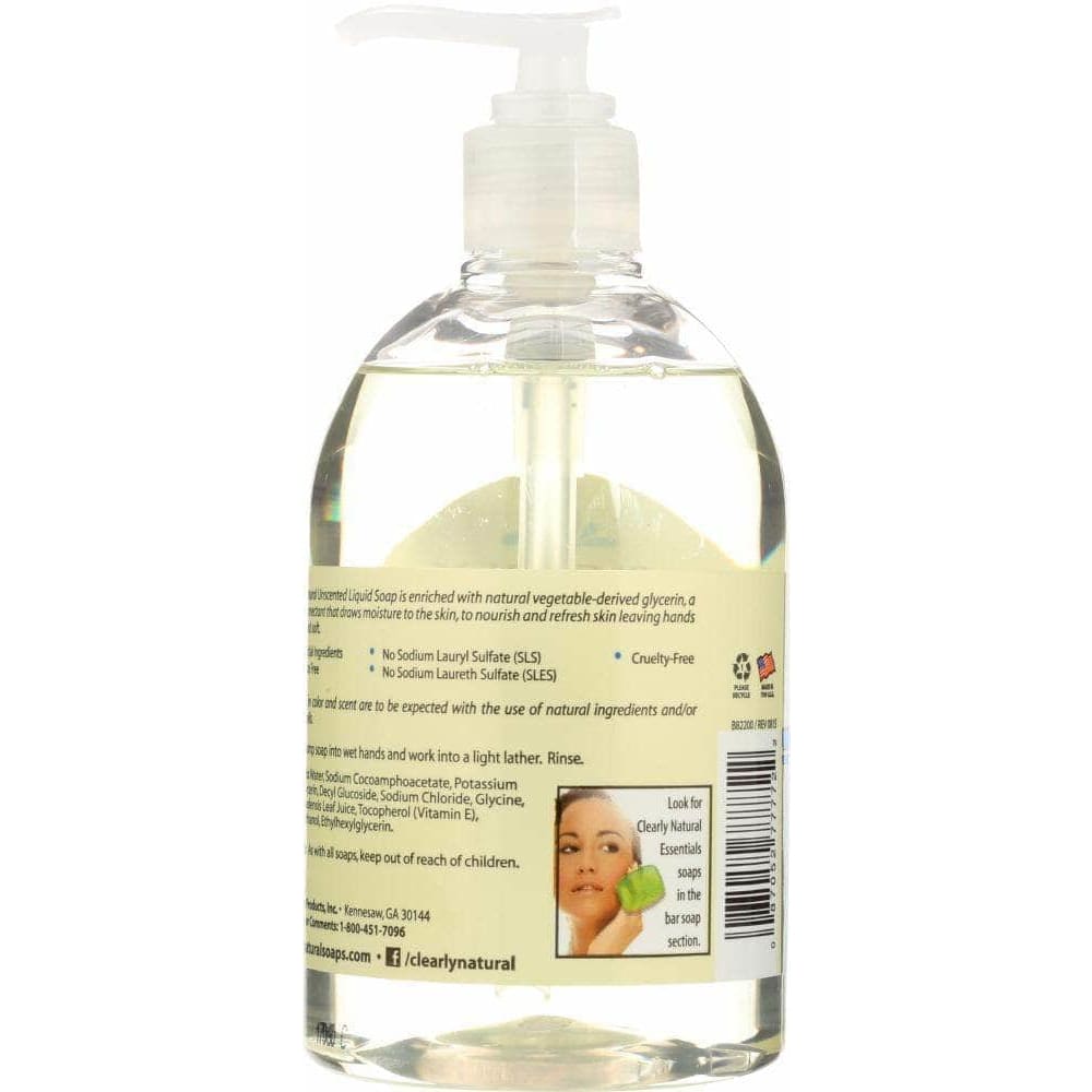 Clearly Natural Clearly Natural Unscented Glycerine Hand Soap Liquid, 12 oz
