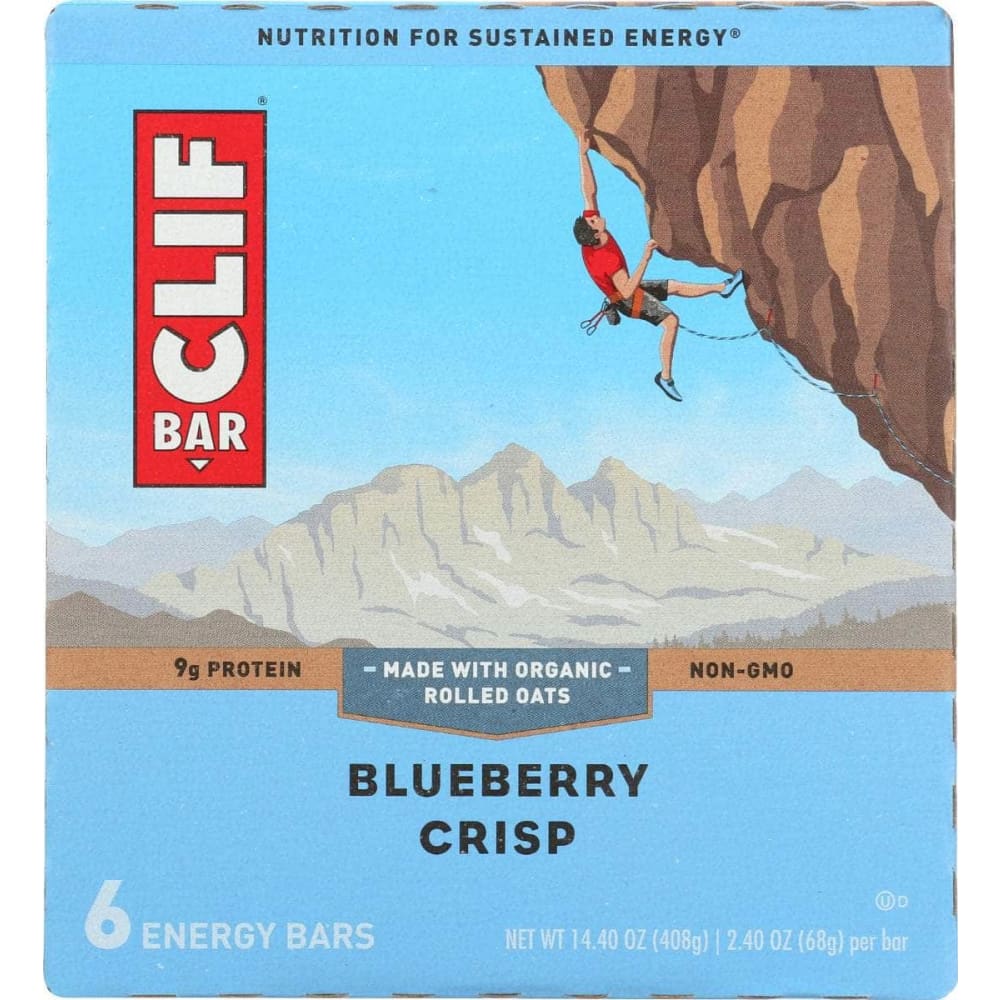 CLIF BAR CLIF BAR Blueberry Crisp Bar 6 Count Box, 14.4 oz