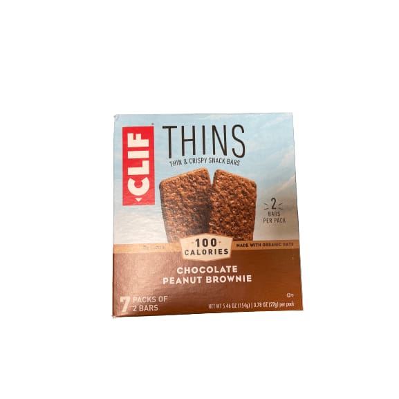Clif Bar CLIF BAR Thins Snack Bars, 100 Calorie Packs, Multiple Choice Flavor, 7 Ct, 0.78 oz
