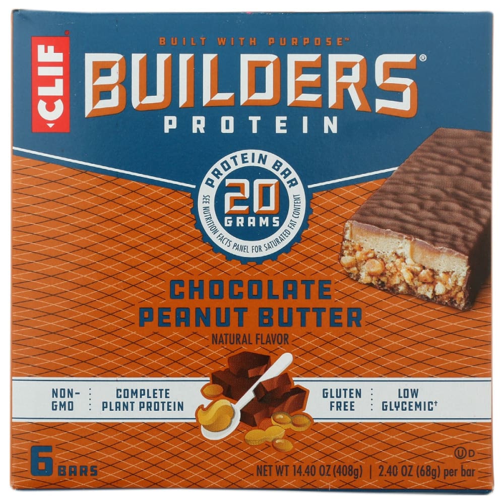 CLIF: Builder’s Bar Chocolate Peanut Butter 14.4 oz - CLIF