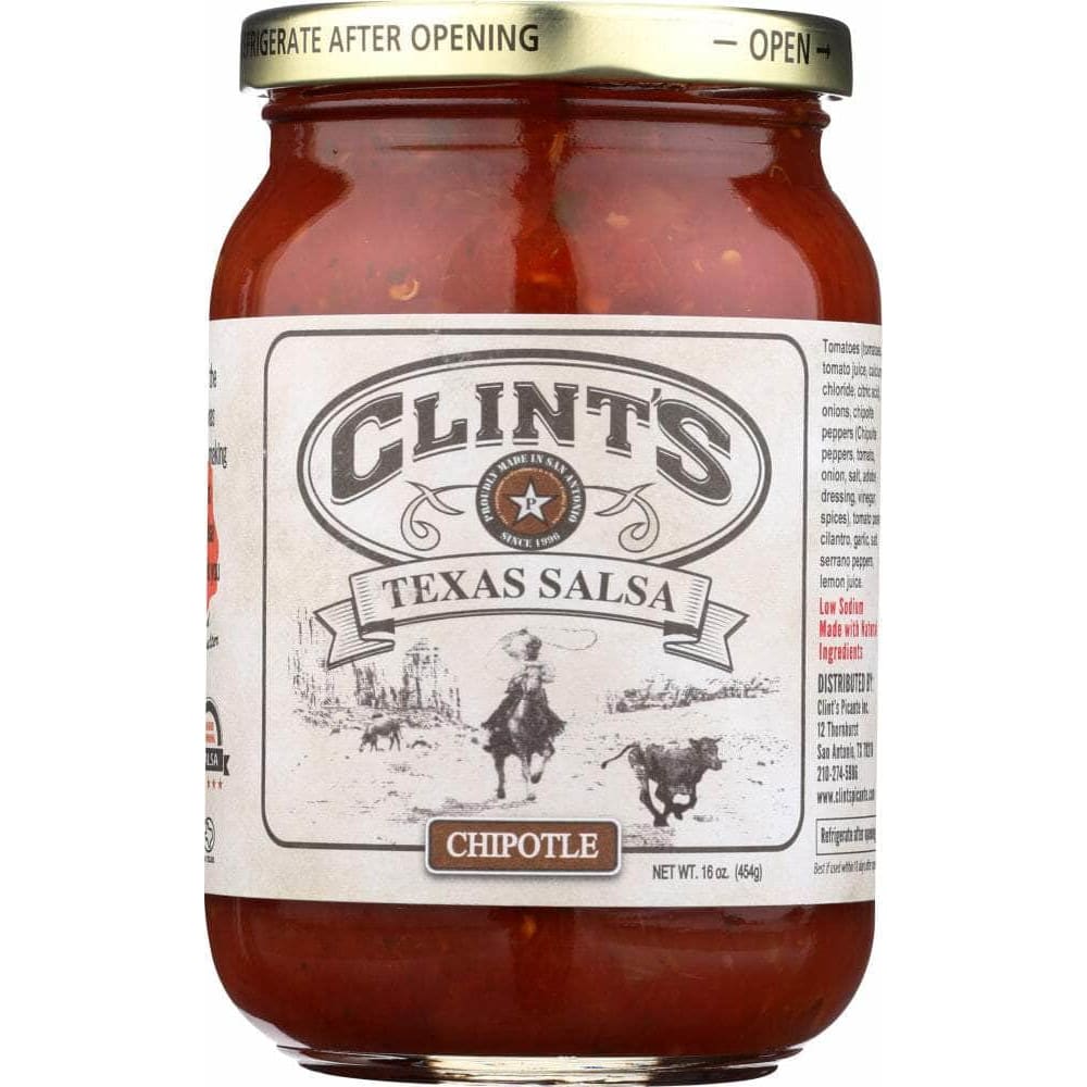 Clints Clint's Texas Chipotle Salsa, 16 oz