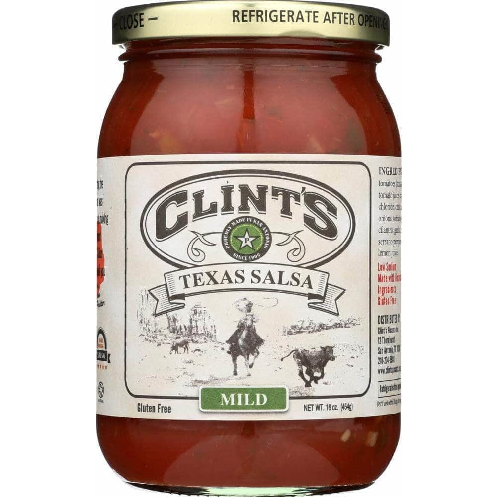 Clints Clint's Texas Salsa Mild, 16 oz