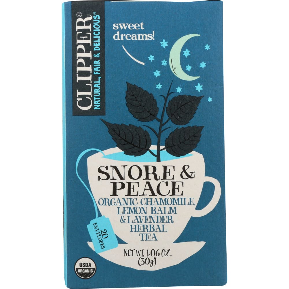 CLIPPER: Organic Snore & Peace Tea 1.06 oz - Grocery > Beverages > Coffee Tea & Hot Cocoa - CLIPPER