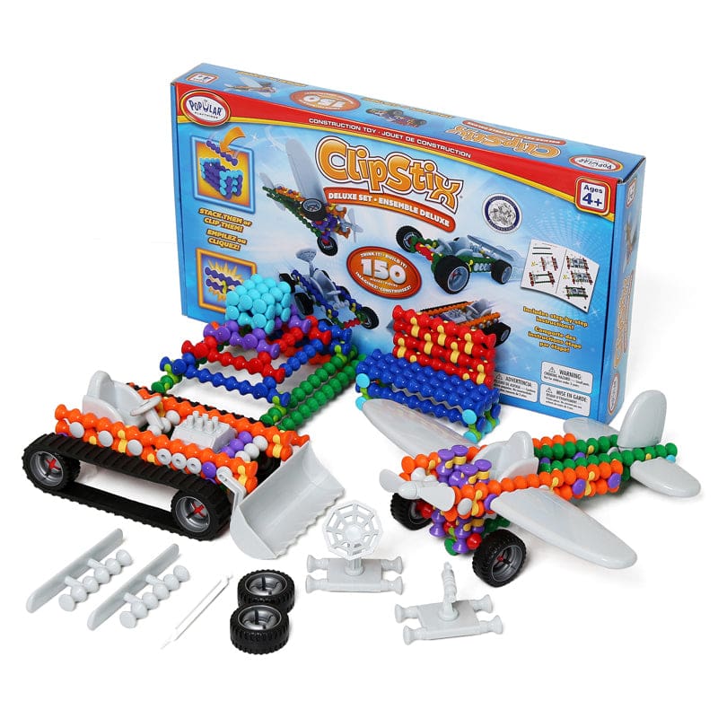 Clipstix Deluxe 150 Pieces - Blocks & Construction Play - Popular Playthings
