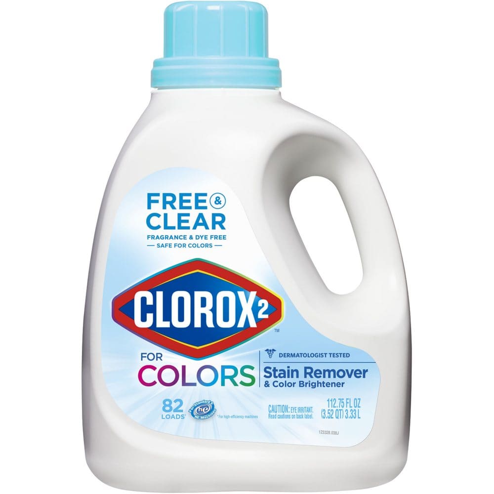 Clorox 2 for Colors Free & Clear Stain Remover and Color Brightener (112 fl. oz.) - Laundry Supplies - Clorox