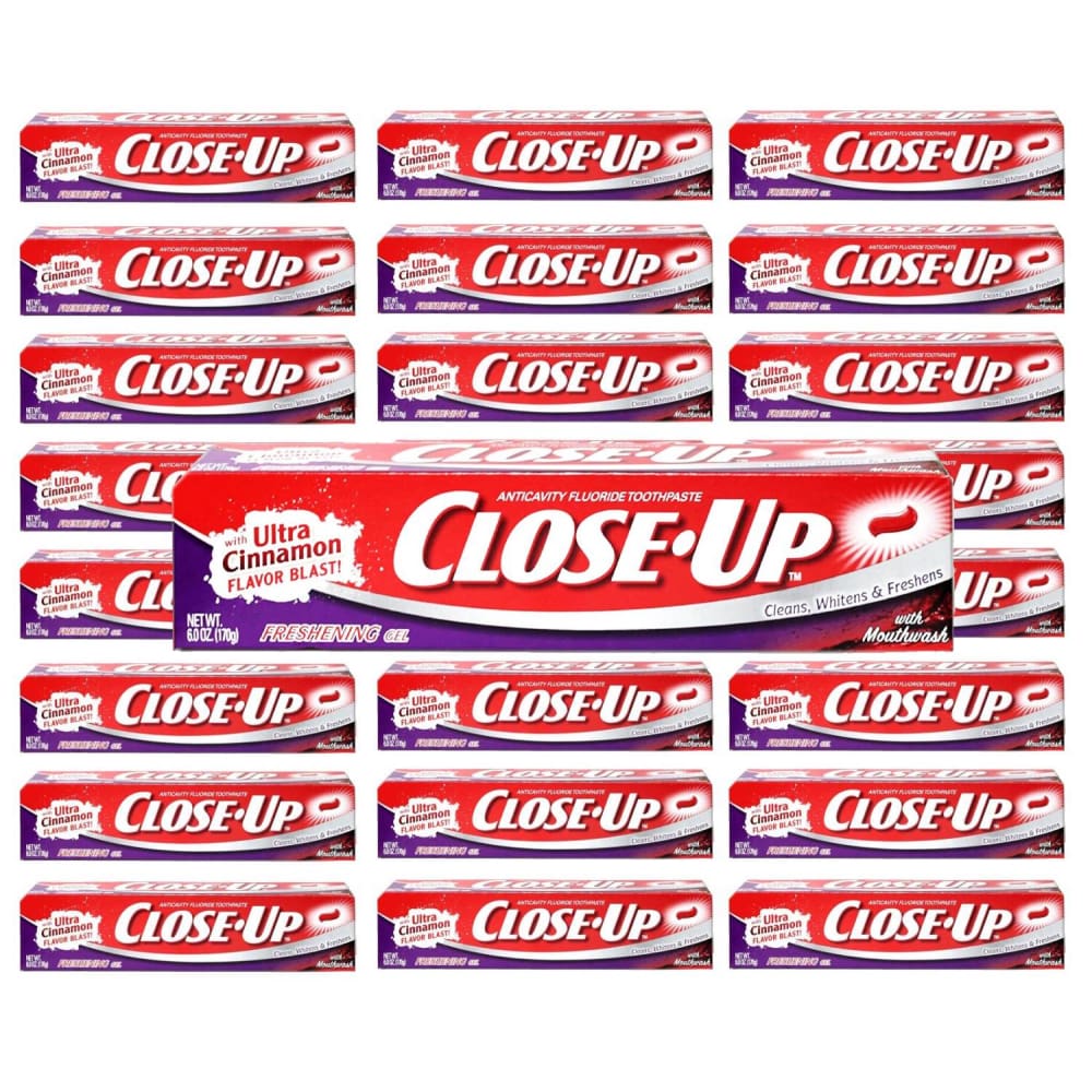 Close-Up Fluoride Toothpaste Refreshing Gel 4oz - 24 Pack - Toothpaste - Colgate