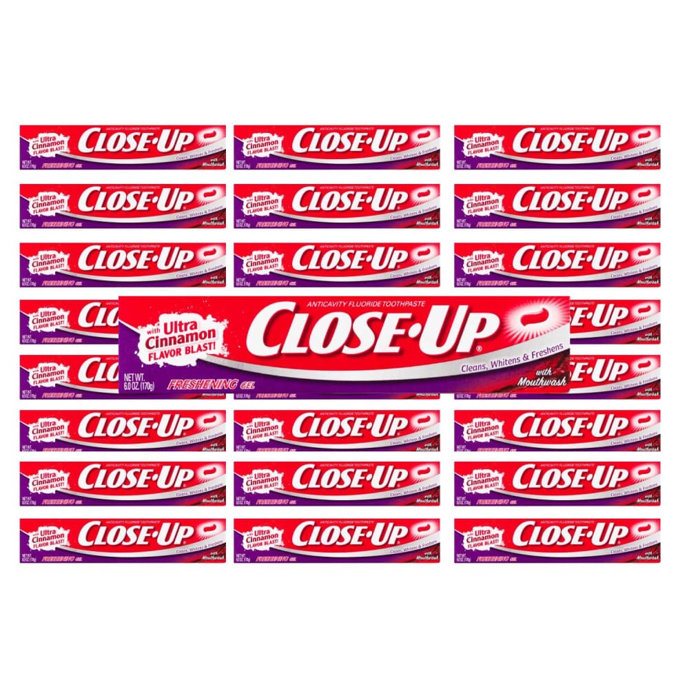 Refeshing Toothpaste Close-Up Fluoride Toothpaste Refreshing Gel 6 oz - 24 Pack | ShelHealth