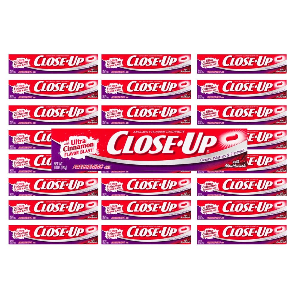 Close-Up Fluoride Toothpaste Refreshing Gel 6 oz - 24 Pack - Toothpaste - Colgate