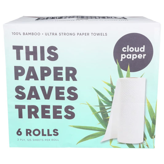 CLOUD PAPER: Towels Paper Bamboo 2ply 12 pk - Home Products > Tissues & Paper Towels - CLOUD PAPER