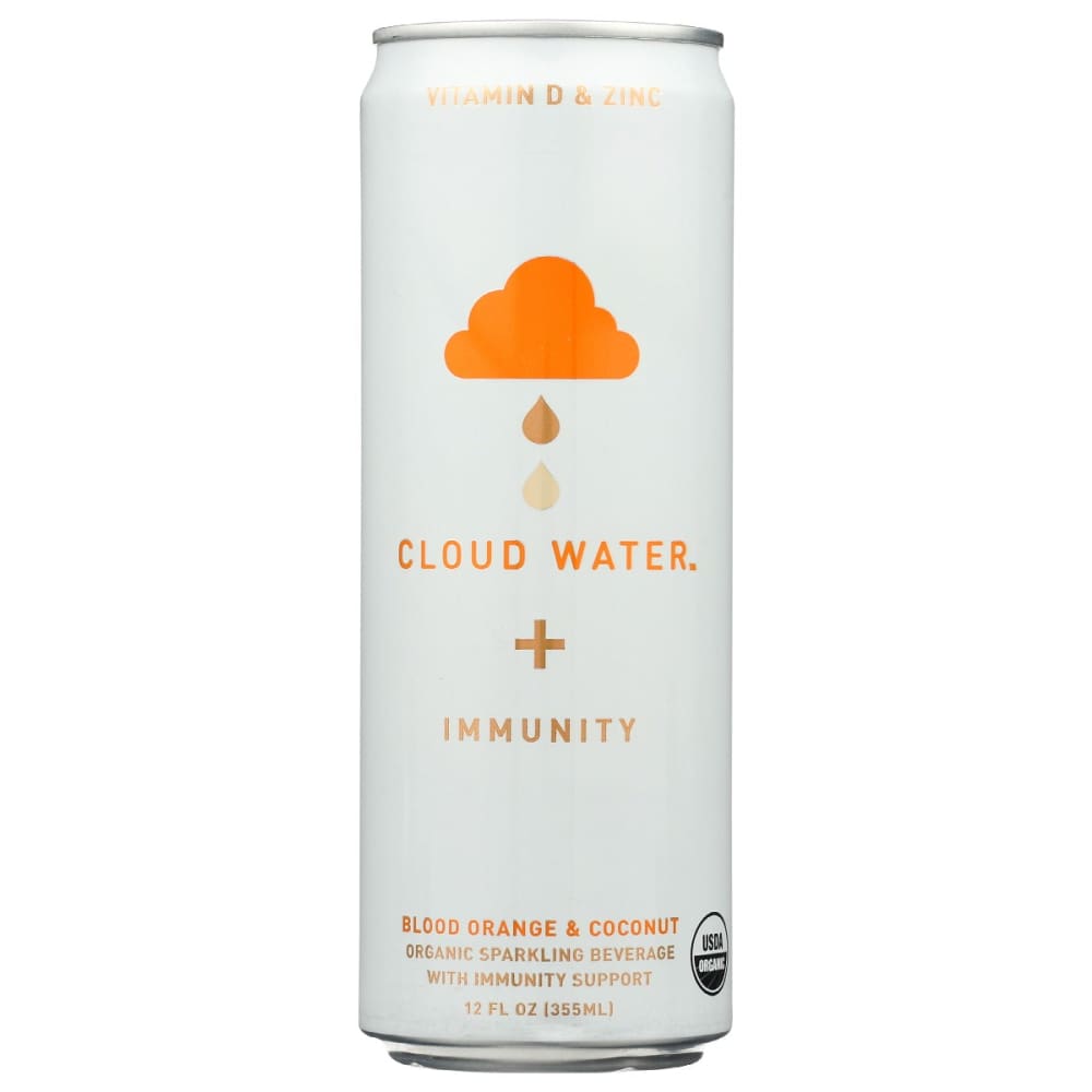 CLOUD WATER IMMUNITY: Blood Orange & Coconut Sparkling Water 12 fo (Pack of 6) - Beverages > Juices - CLOUD WATER + IMMUNITY