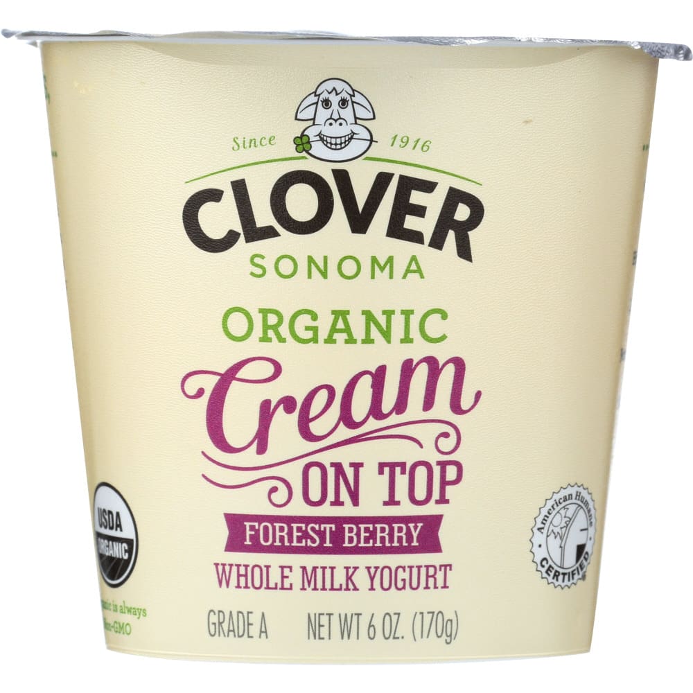 CLOVER SONOMA: Organic Cream On Top Forest Berry Yogurt 6 oz - Grocery > Refrigerated - CLOVER SONOMA