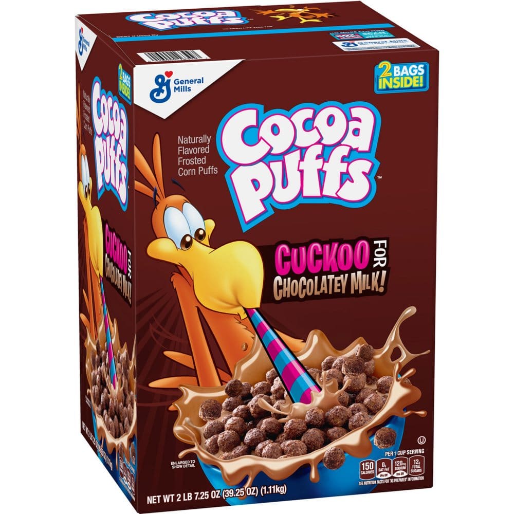 Cocoa Puffs Chocolate Breakfast Cereal (39.25 oz. 2 pk.) - Cereal & Breakfast Foods - Cocoa Puffs