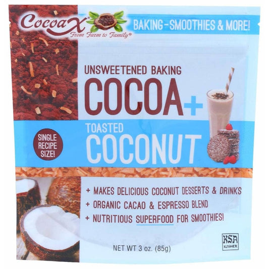 COCOAX Cocoax Unsweetened Baking Cocoa Toasted Coconut, 3 Oz