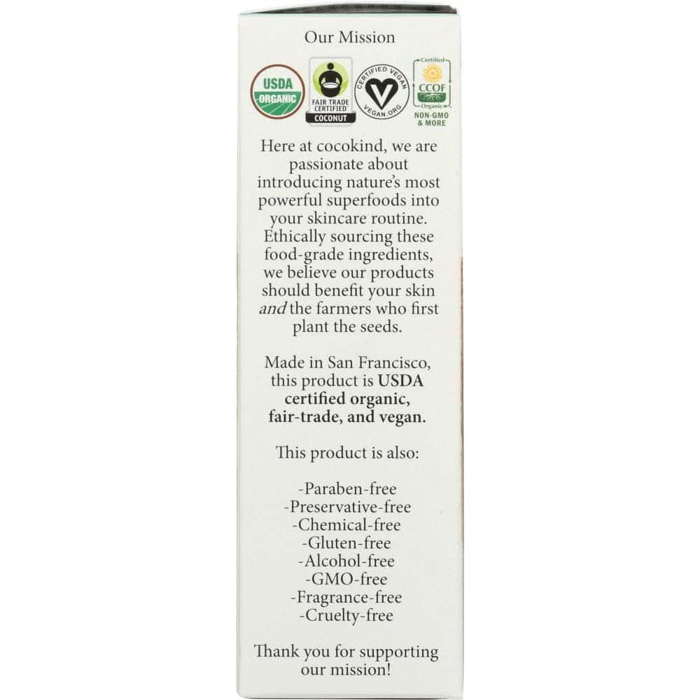 COCOKIND Cocokind Organic Facial Cleansing Oil, 60 Ml