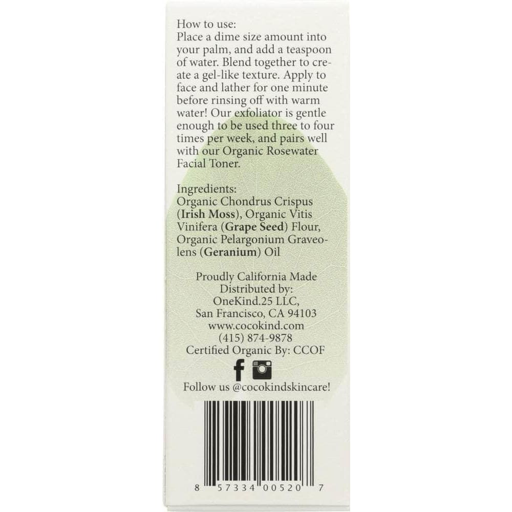 COCOKIND Cocokind Organic Sea Moss Exfoliator, 2 Oz