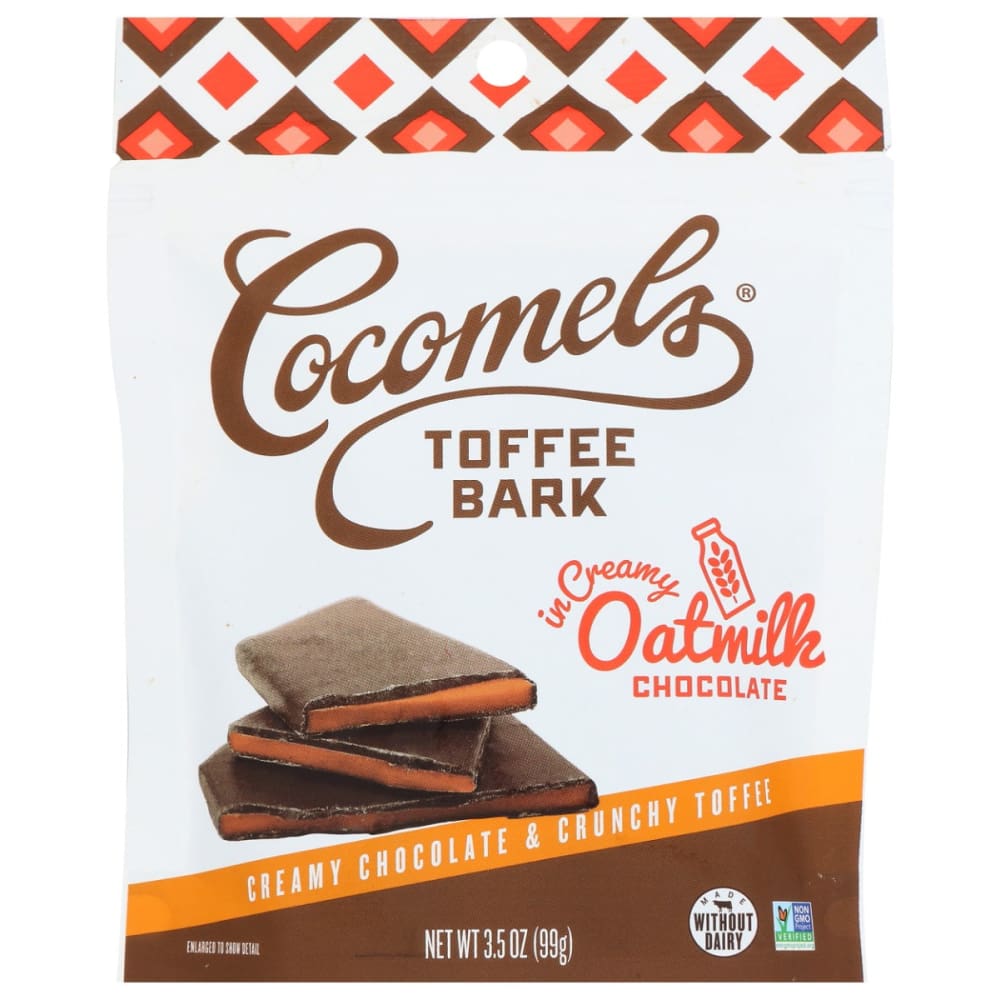 COCOMELS: Toffee Oatmlk Choc Bark 3.5 OZ (Pack of 4) - COCOMELS