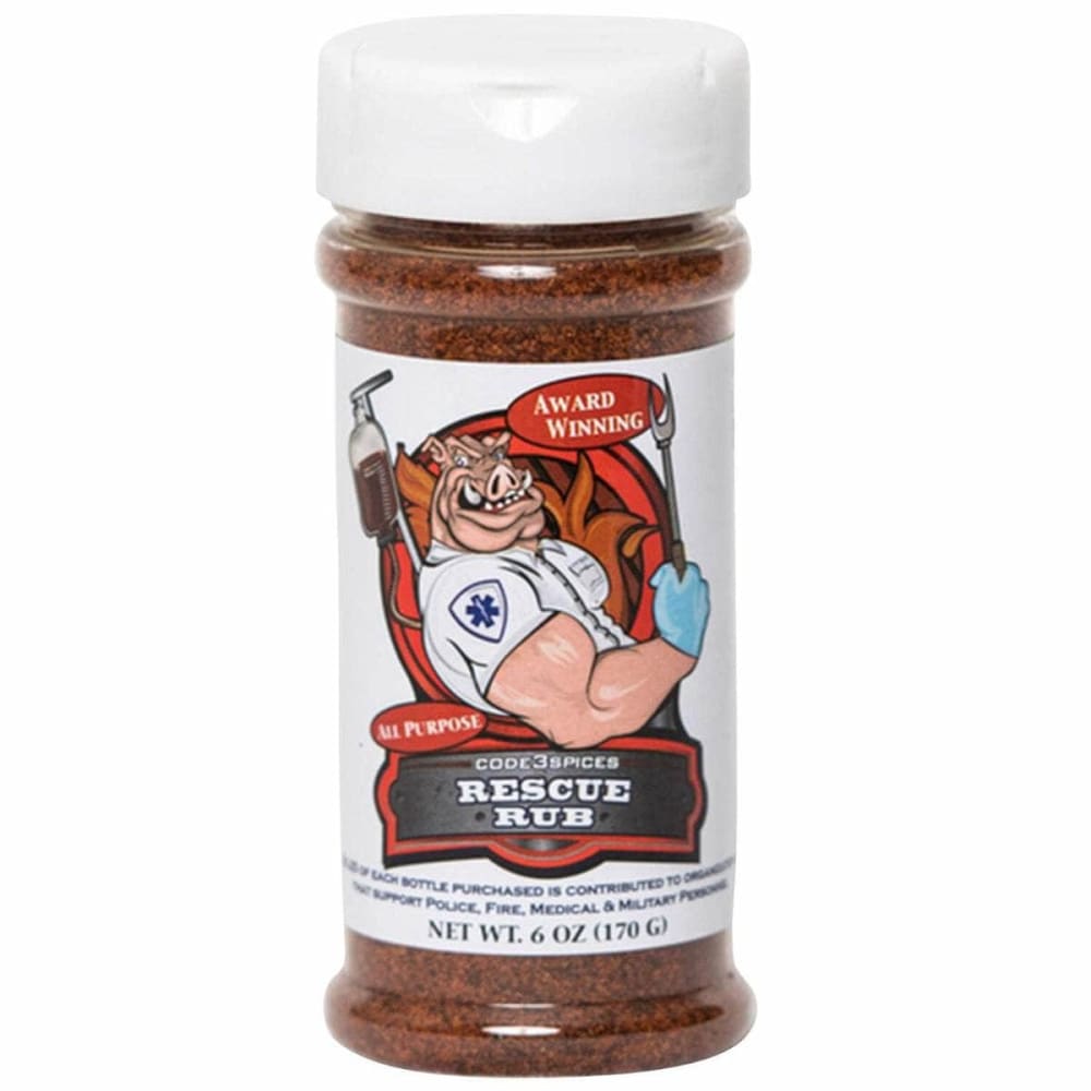 CODE 3 SPICES Grocery > Cooking & Baking > Extracts, Herbs & Spices CODE 3 SPICES: Rescue Rub All Purpose, 6 oz