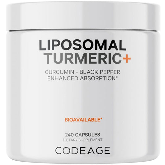 Codeage Liposomal Turmeric Curcumin + Black Pepper (240 ct.) - Herbal Supplements - Codeage