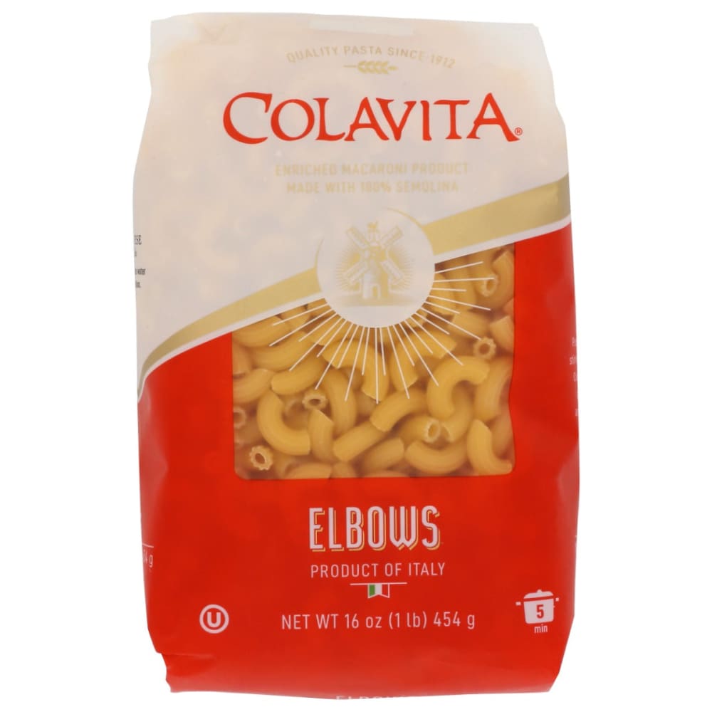 COLAVITA: Pasta Elbows 1 LB (Pack of 5) - Grocery > Pantry > Pasta and Sauces - COLAVITA