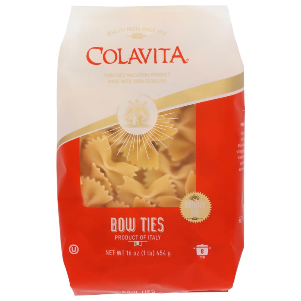 COLAVITA: Pasta Farfalle Bow Ties 1 LB (Pack of 5) - Grocery > Pantry > Pasta and Sauces - COLAVITA