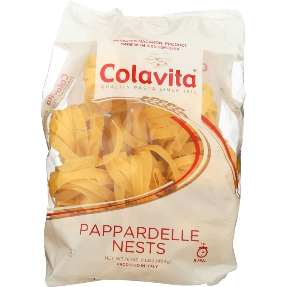 COLAVITA: Pasta Pappardelle Nest 16 OZ (Pack of 5) - Grocery > Pantry > Pasta and Sauces - COLAVITA