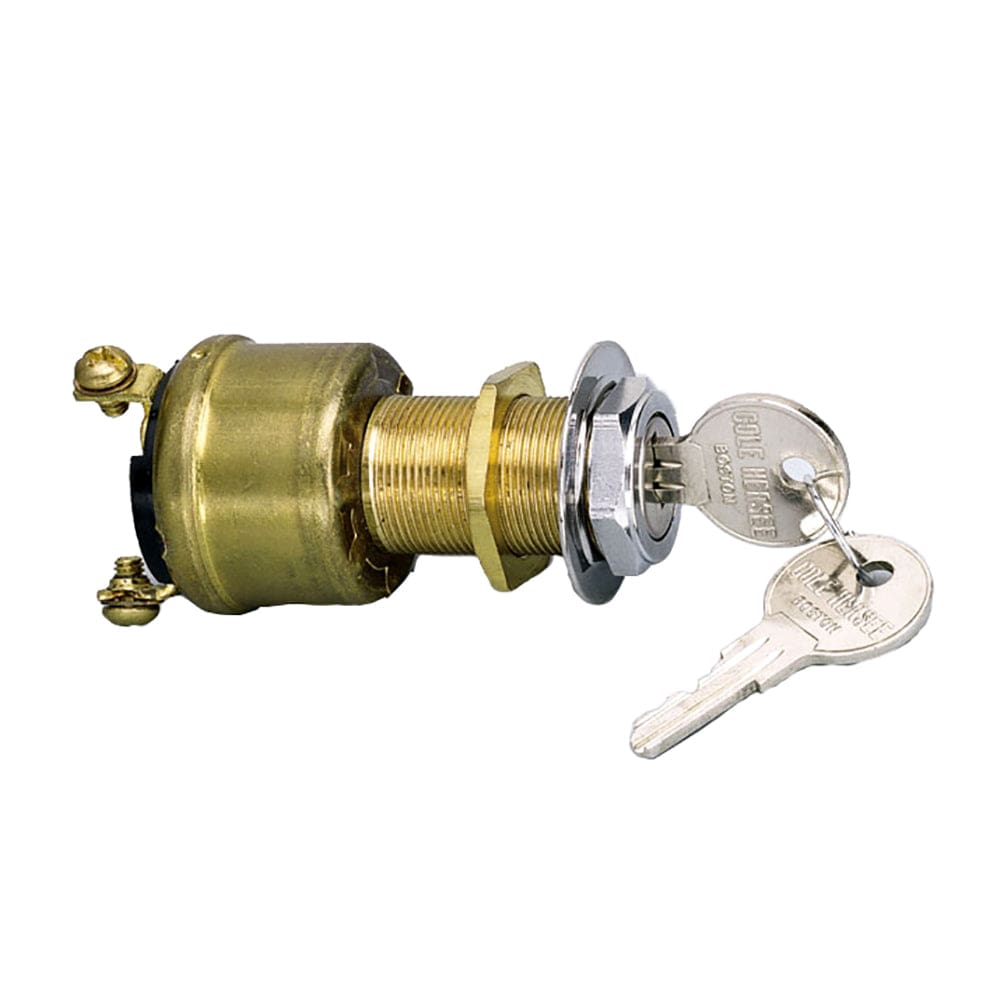 Cole Hersee 3 Position Brass Ignition Switch - Electrical | Switches & Accessories - Cole Hersee