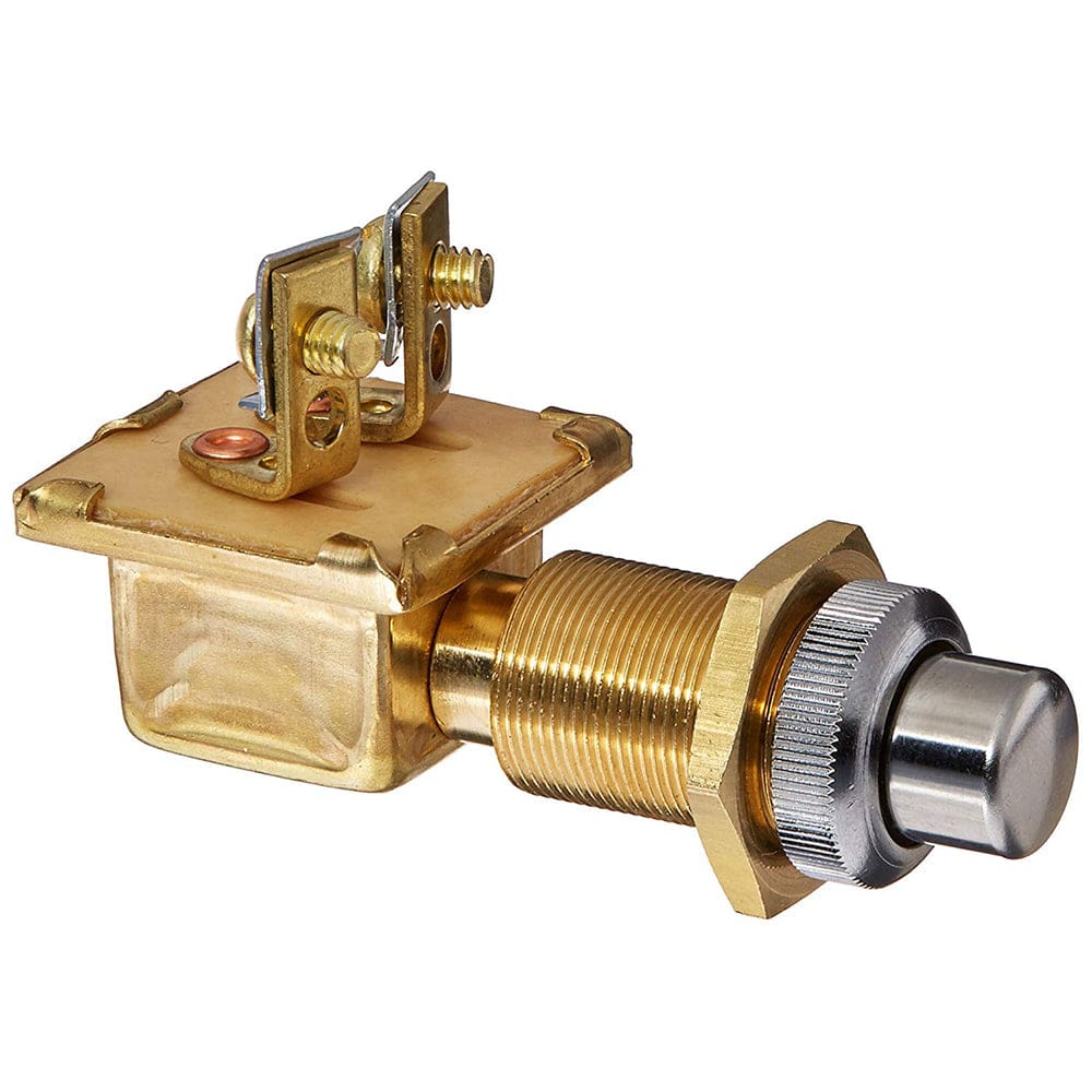 Cole Hersee Heavy Duty Push Button Switch w/ Gasket Seal SPST Off-On 2 Screw - 10A - Electrical | Switches & Accessories - Cole Hersee