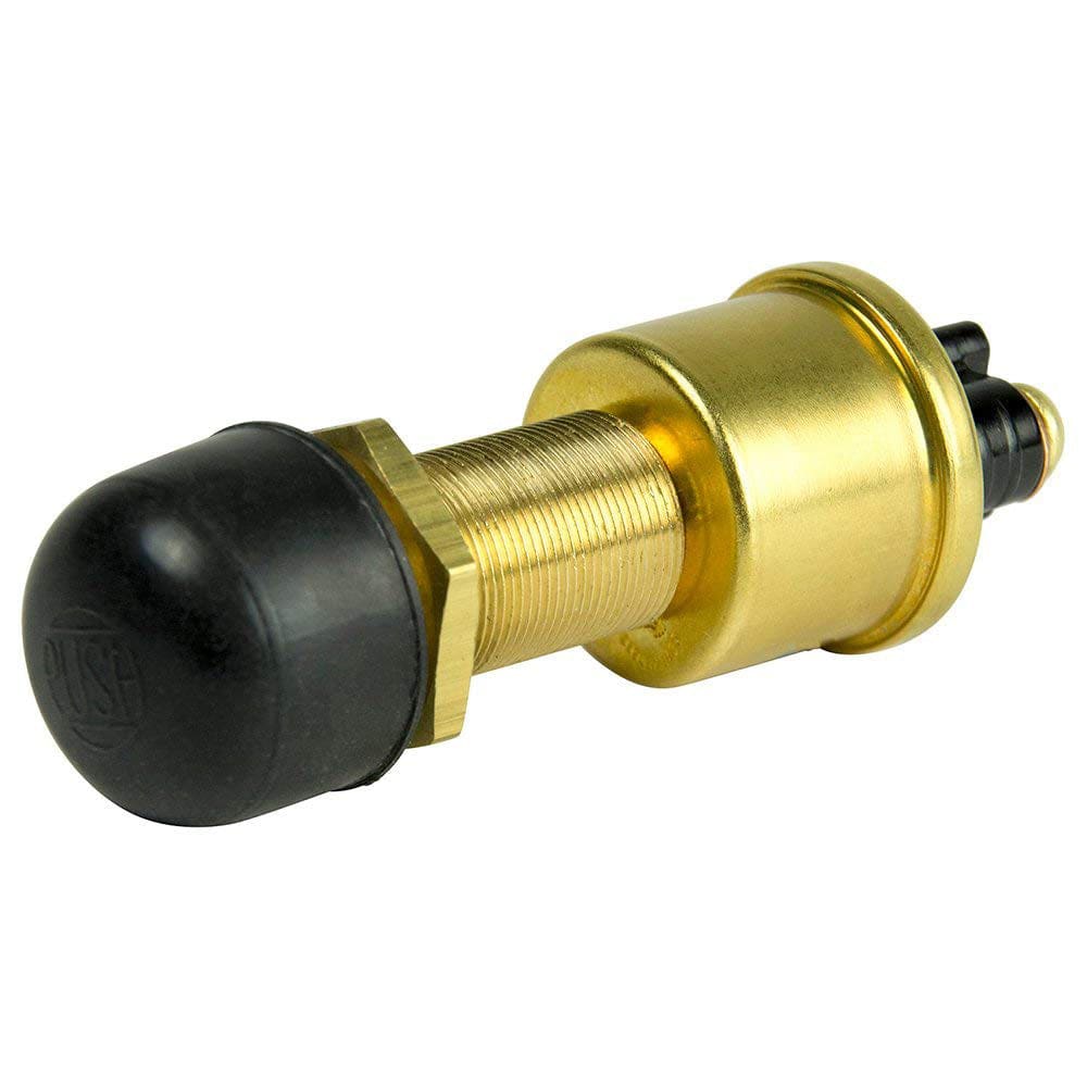 Cole Hersee Heavy Duty Push Button Switch w/ Rubber Cap SPST Off-On 2 Screw - 35A - Electrical | Switches & Accessories - Cole Hersee