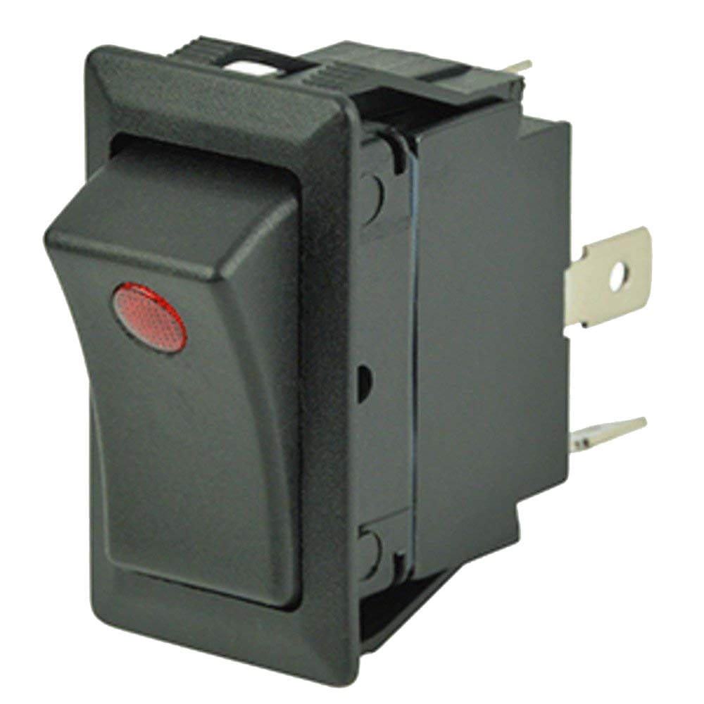 Cole Hersee Sealed Rocker Switch w/ Small Round Pilot Lights SPST On-Off 3 Blade - Electrical | Switches & Accessories - Cole Hersee