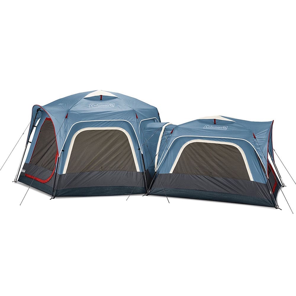 Coleman 3-Person & 6-Person Connectable Tent Bundle w/ Fast Pitch Setup - Set of 2 - Blue - Outdoor | Tents,Camping | Tents - Coleman