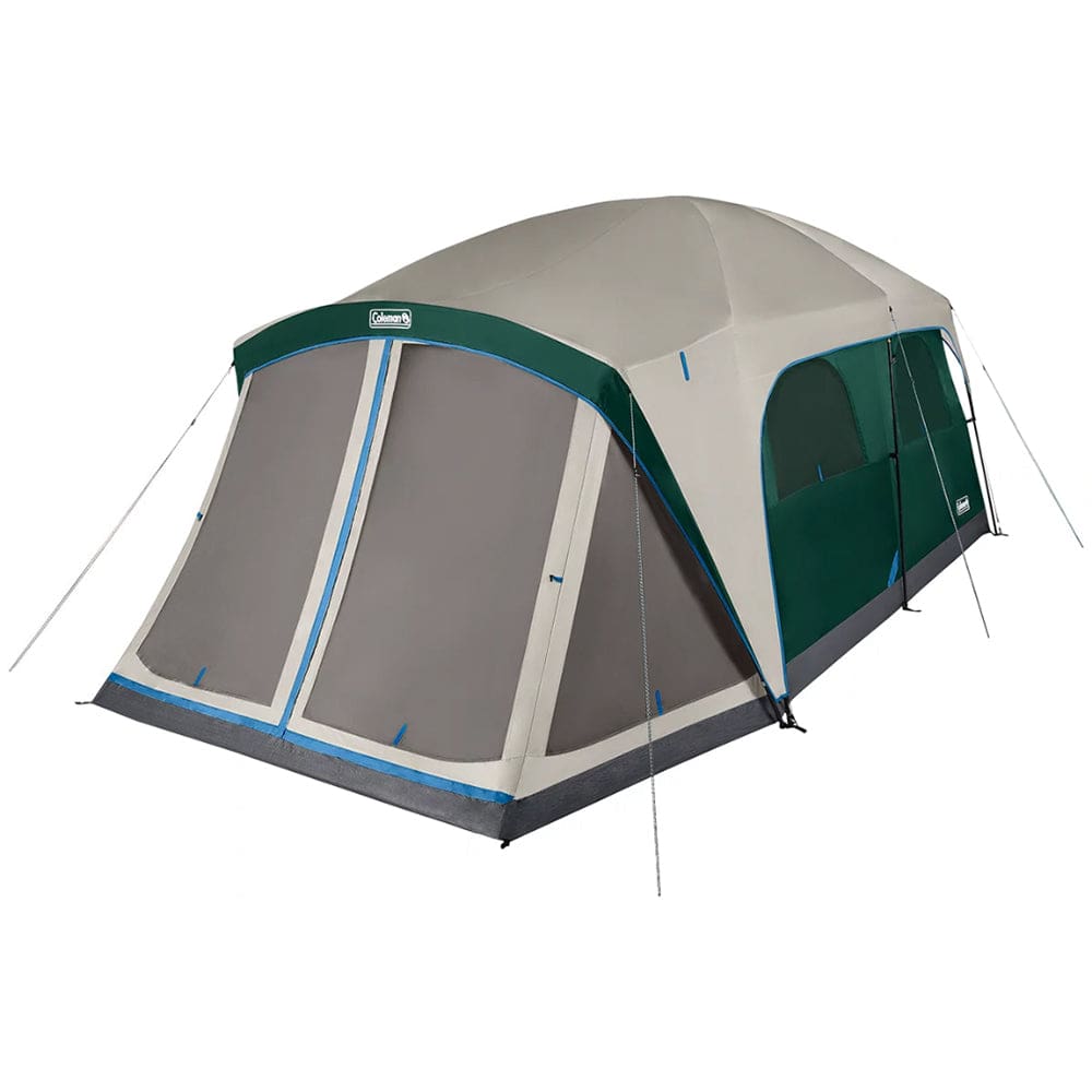 Coleman Skylodge™ 12-Person Camping Tent w/ Screen Room - Evergreen ...