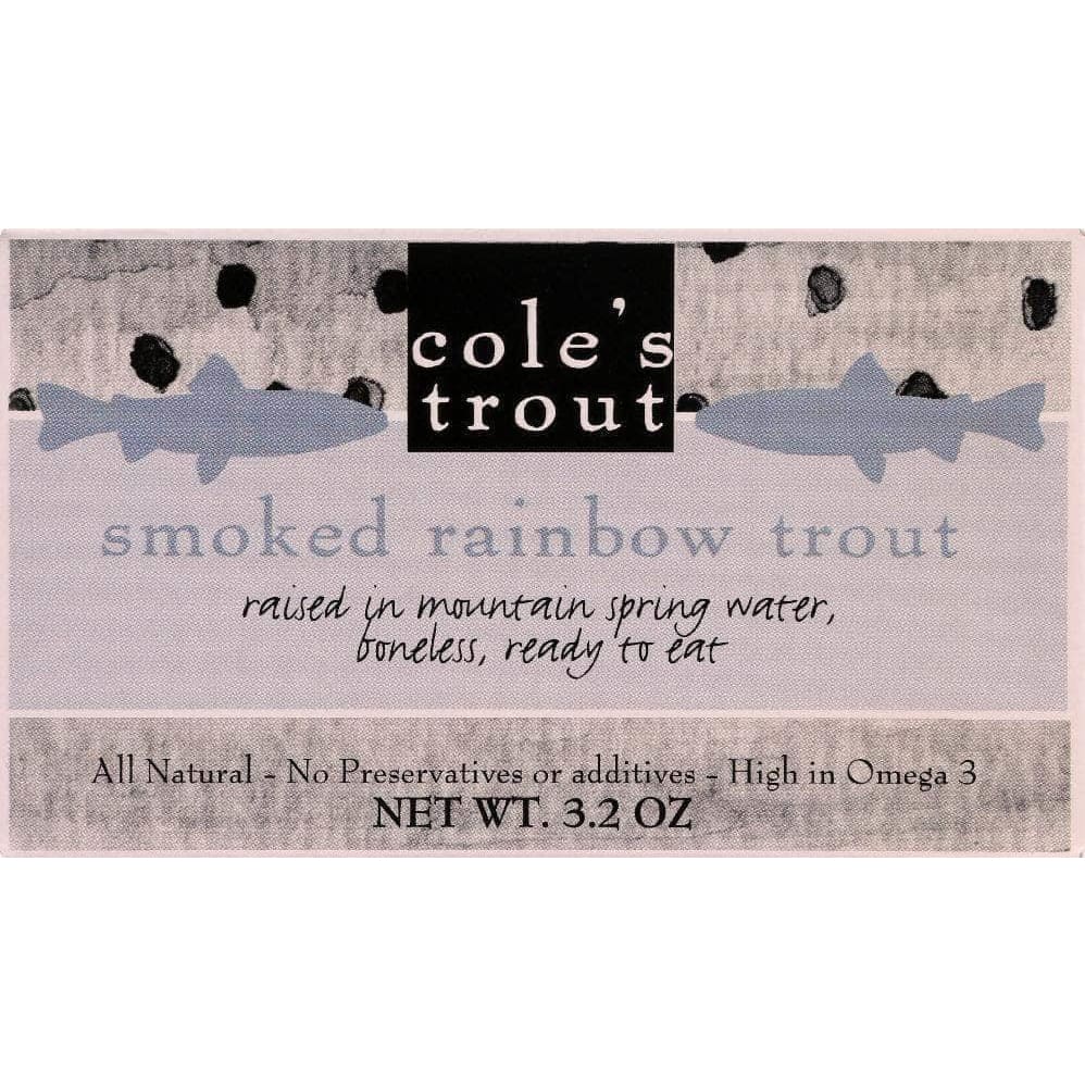 Coles Cole's Trout Smoked Rainbow Trout, 3.2 oz