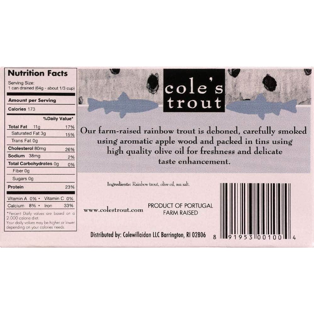 Coles Cole's Trout Smoked Rainbow Trout, 3.2 oz