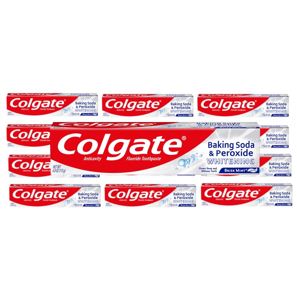 Colgate Baking Soda and Peroxide Whitening Toothpaste - 4 oz - 12 Pack - Toothpaste - Colgate